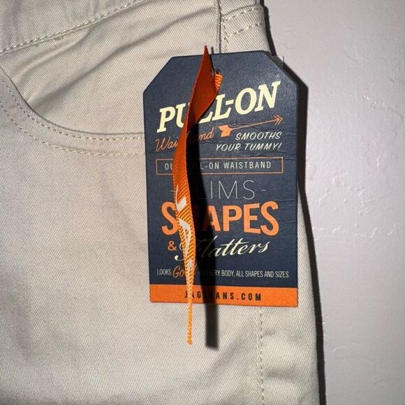 Jag Jeans Cream Pull-on Tummy Smoothing Pants 6/28 - Picture 4 of 8